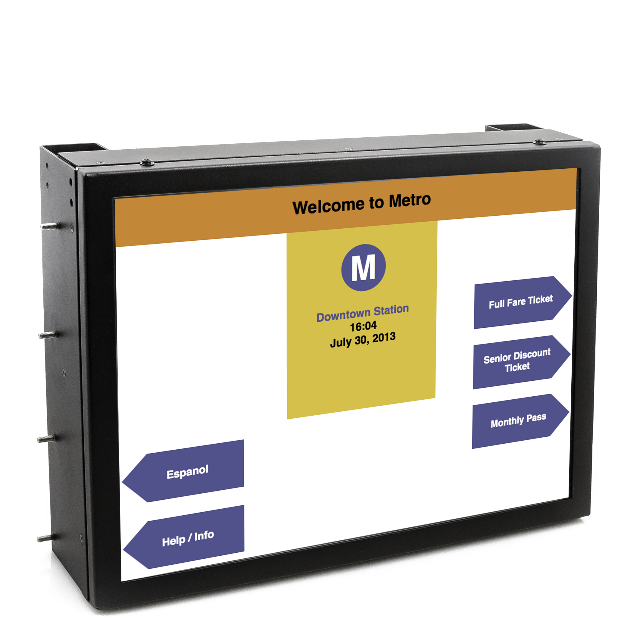 Ticket Validating Machine Display